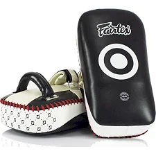 Пади для тайського боксу Fairtex KPLC2 Black/White