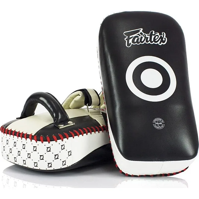 Пади для тайського боксу Fairtex KPLC2 Black/White