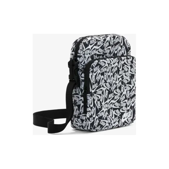 Сумка из-под плеча Nike NK HERITAGE CRSSBDY - ACCS PRN черный, белый 27 х 6 х 15 см