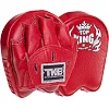 Мини-лапа боксерская изогнутая тренировочная кожа TOP KING Professional TKFMP 16x15x5см 2штуки (Красный)