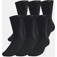 Шкарпетки UNDER ARMOUR Essential 6pk Crew чорний LG