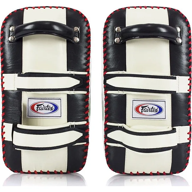 Пади для тайського боксу Fairtex KPLC2 Black/White