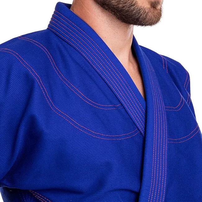 Кимоно для для бразильского джиу-джитсу BJJ синее куртка и штаны VELO
 VL-6651 140 см
-200см
