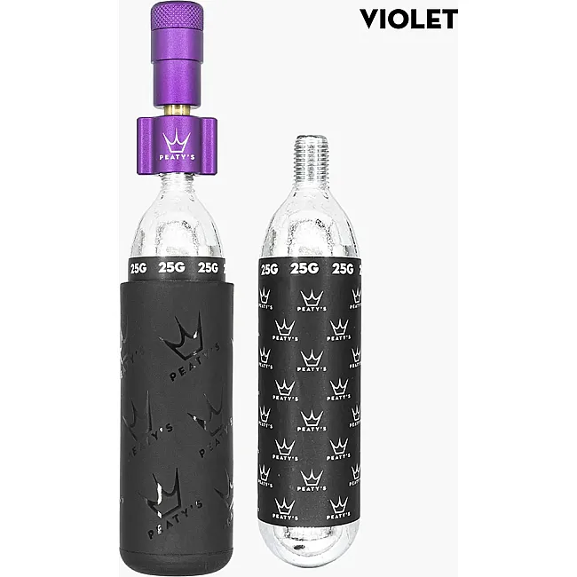 Насос Peaty's Holeshot CO2 Tyre Inflator, MTB 25g, Violet