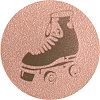 Жетон-наклейка на медаль на кубок ø25мм SP-SPORT Роликові ковзани 25-0087 (Бронзовий)