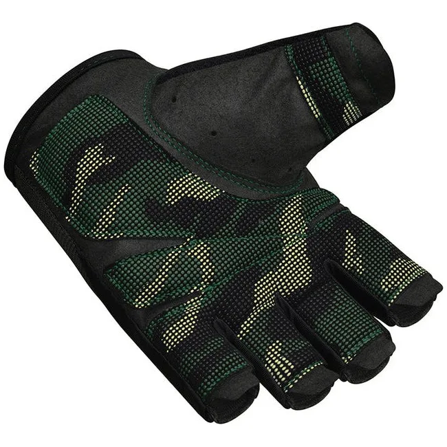 Перчатки для фитнеса RDX T2 Half Army Green