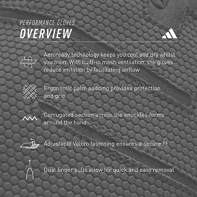 Перчатки для тренинга Adidas Performance Gloves серый L