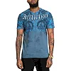 Футболка мужская AFFLICTION Detail Aegean Blue Tea Stain