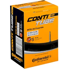 Камера для велосипеда CONTINENTAL MTB Tube Freeride 26", 57-559->70-559, S42, 300 г