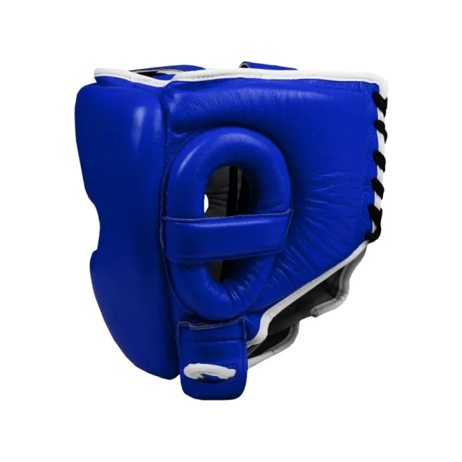 Шлем для спарринга Title Boxing Leather Blue