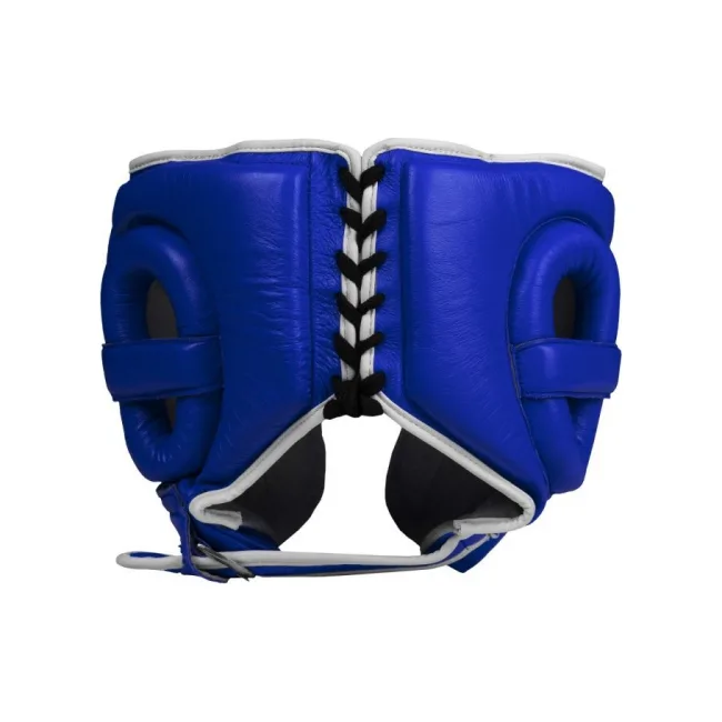 Шлем для спарринга Title Boxing Leather Blue