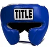 Шлем для спарринга Title Boxing Leather Blue
