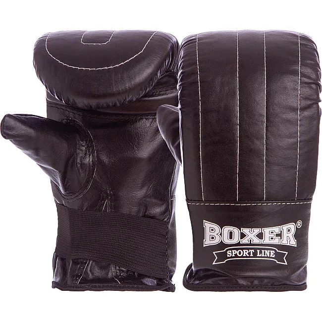 Снарядные перчатки Boxer "Тренировочные" (кожа)