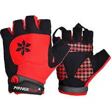 Велорукавицы женские POWERPLAY 5284 A Красные