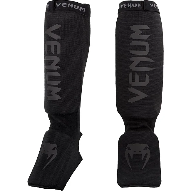 Защита голени и голеностопа Venum Kontact Shinguards - Matte Black