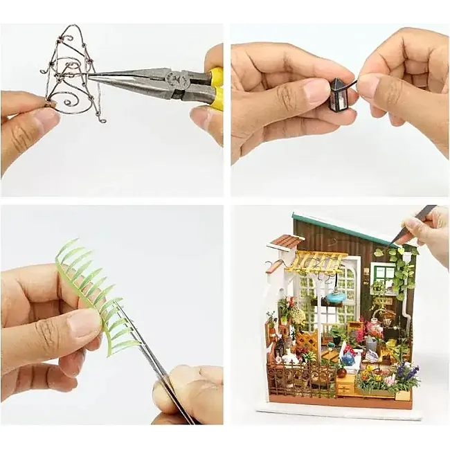 Конструктор 3D міні-будинок Robotime Rolife Miller's Flower House DG108