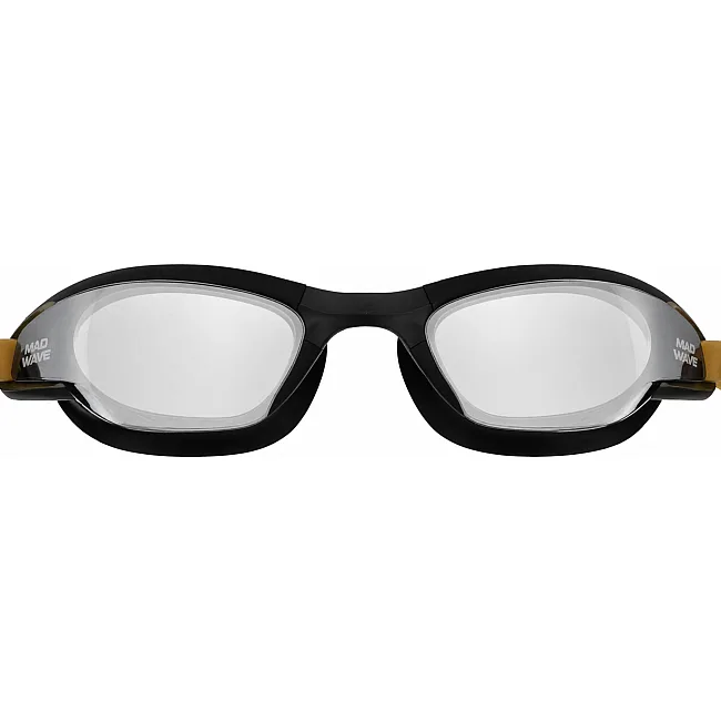 Очки для плавания взрослые MADWAVE Aquarius mirror M042426 (Черный)
