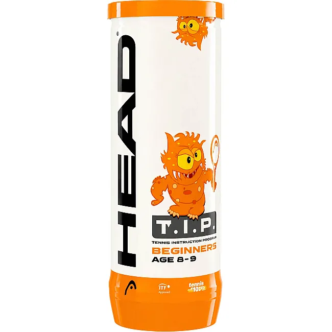 М'ячі для великого тенісу HEAD TIP 578123 (Салатово-жовтогарячий)