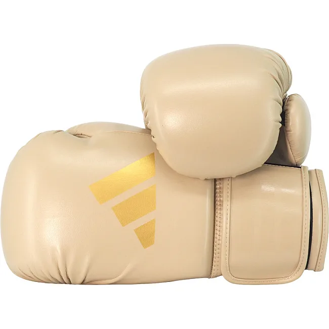 Рукавички для боксу Adidas "Speed 50" | бежевий/золото SBG50