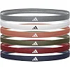 Повязки на голову ADIDAS Hairbands 6pk серый, белый, глиняный, оливковый, красный, темно One Size