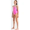 Купальник закритий для дівчат Arena LINES SWIMSUIT SWIM PRO BACK L рожевий, бірюзовий (для дітей)