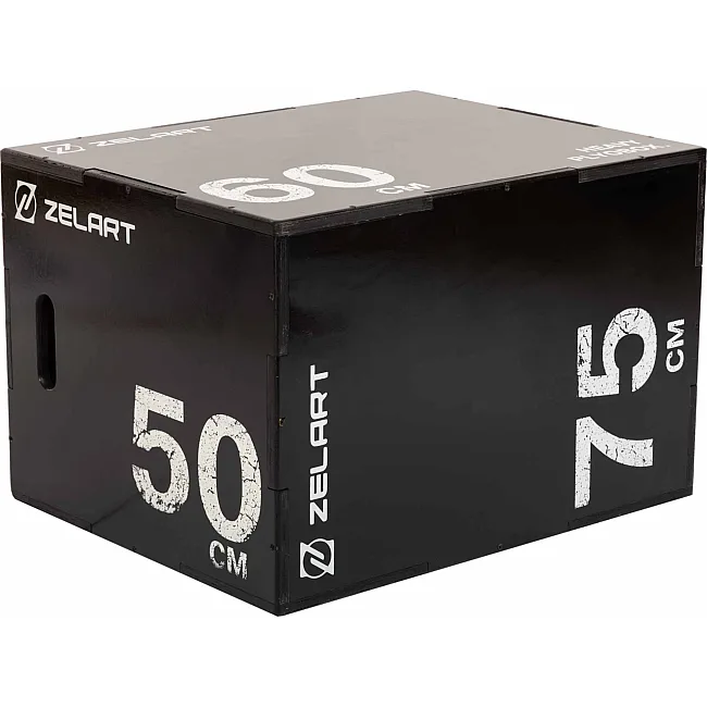 Бокс плиометрический тумба для кроссфита Плиобокс Wood Plyo box ZELART TA-4774-2 1шт 75см