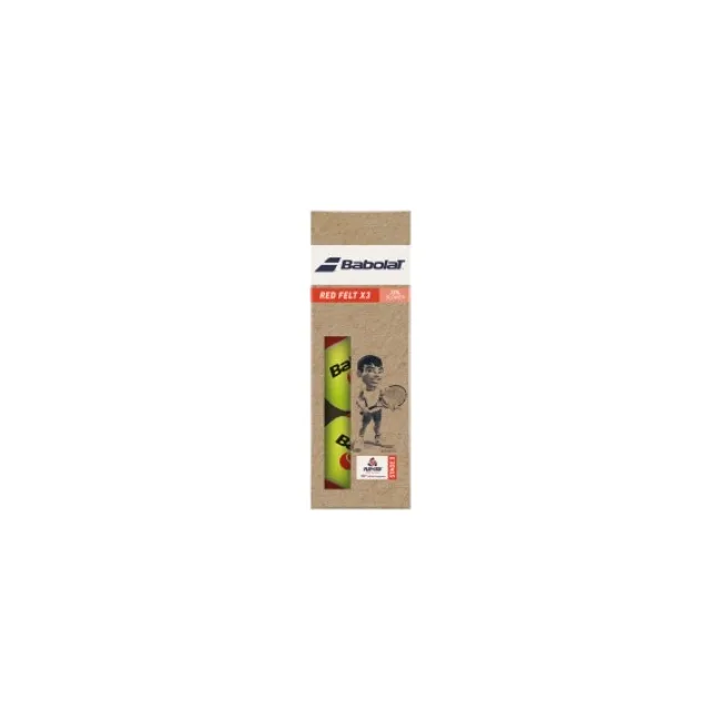 Мячи для тенниса Babolat RED FELT paper pack 3 ball