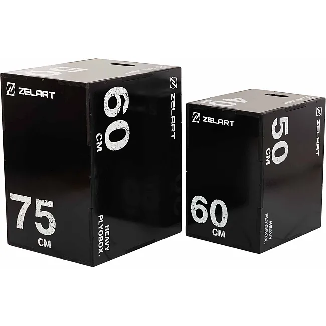 Бокс плиометрический тумба для кроссфита Плиобокс Wood Plyo box ZELART TA-4774-2 1шт 75см