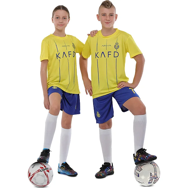 Футбольна форма дитяча із символікою клубу AL NASSR RONALDO 7 домашня 2024 SP-SPORT CO-3644 105-160см