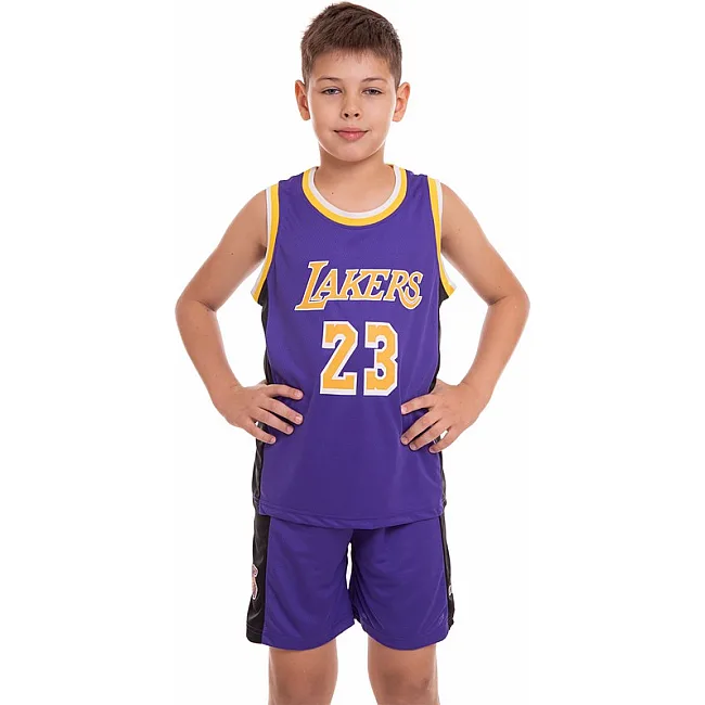 Детская баскетбольная форма
 NBA клуб L
 Angeles Lakers 23 BA-0563 (Фиолетовый-желтый)