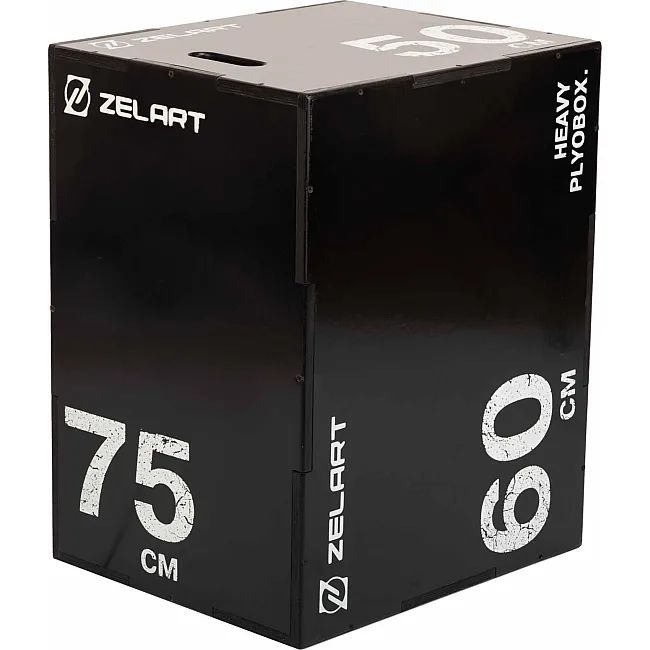 Бокс плиометрический тумба для кроссфита Плиобокс Wood Plyo box ZELART TA-4774-2 1шт 75см