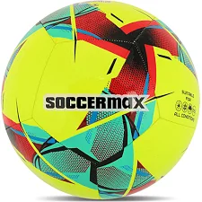 Футбольний м'яч SOCCERMAX FB-4137 №5 PU (Жовтий)