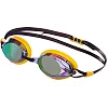 Очки для плавания взрослые радужные линзы MADWAVE
 SPURT RAINBOW M042726 (Желтый-черный)