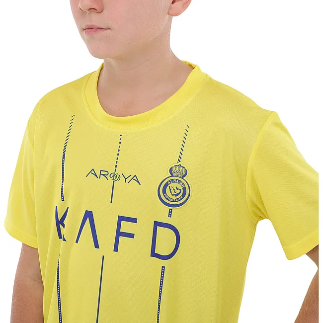 Футбольна форма дитяча із символікою клубу AL NASSR RONALDO 7 домашня 2024 SP-SPORT CO-3644 105-160см