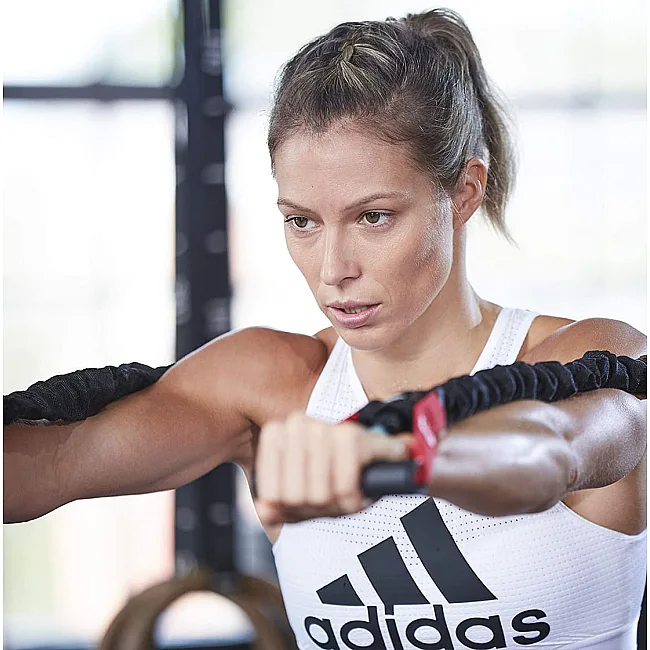 Эспандер трубчатый Adidas Power Tube черный, красный 122 см