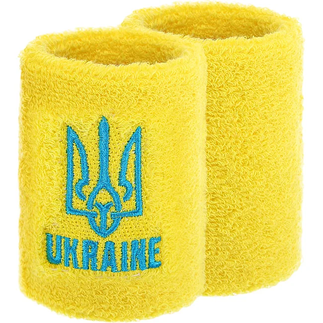 Спортивный напульсник впитывающий влагу UKRAINE BC-9282 1шт (Желтый)