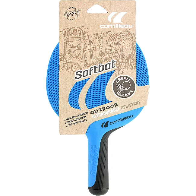 Ракетка для настольного тенниса Cornilleau SOFTBAT OUTDOOR, голубая