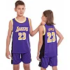 Детская баскетбольная форма NBA клуб L Angeles Lakers 23 BA-0563 (Фиолетовый-желтый)