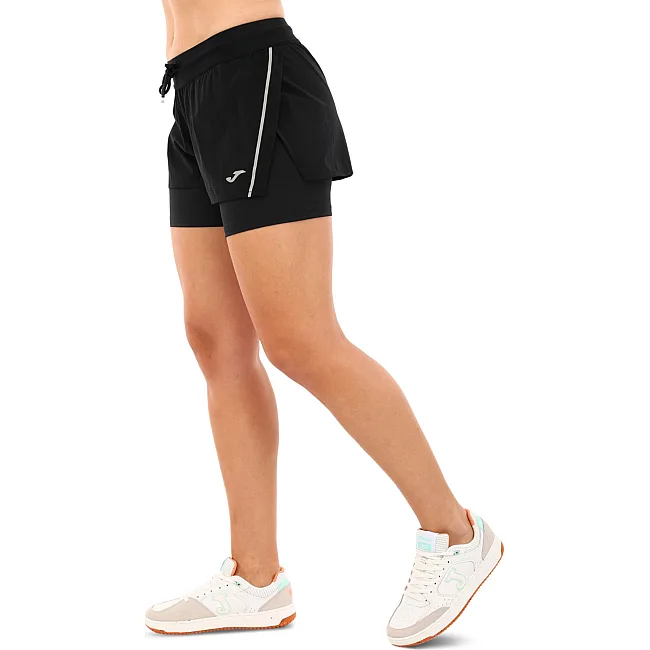 Спортивные шорты
 двойные 2 в 1 женские JOMA

 R-NIGHT 901830-100 (Черный)