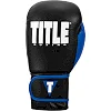 Боксерские перчатки TITLE Boxing Dynamic Strike Black/Blue (бинты 4м. в комплекте)