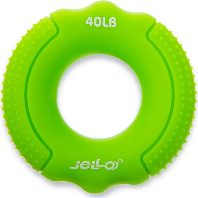 Кистевой эспандер кольцо JELLO FI-1788 1шт нагрузка 4,5-27кг (Салатовый)
