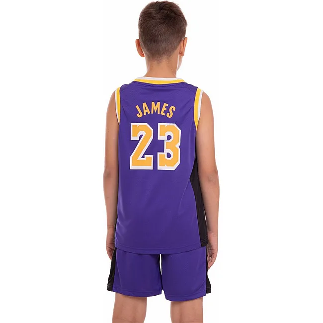 Детская баскетбольная форма
 NBA клуб L
 Angeles Lakers 23 BA-0563 (Фиолетовый-желтый)