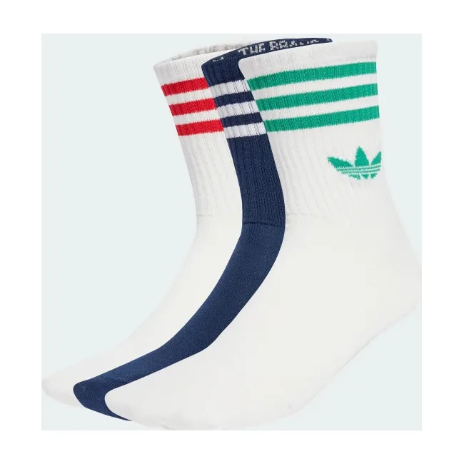 Шкарпетки Adidas 3S CREW S 3P білий, темно-синій