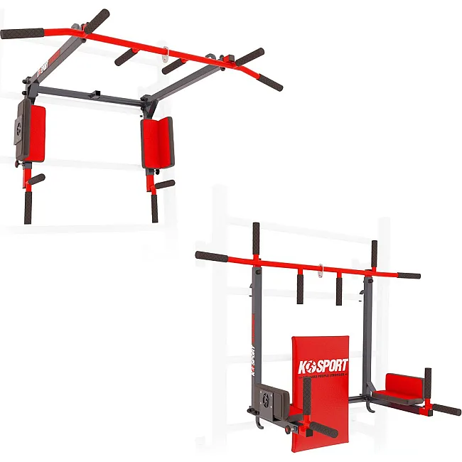 Турник для подтяжек с брусьями для стремянки K-Sport KSSL080/2