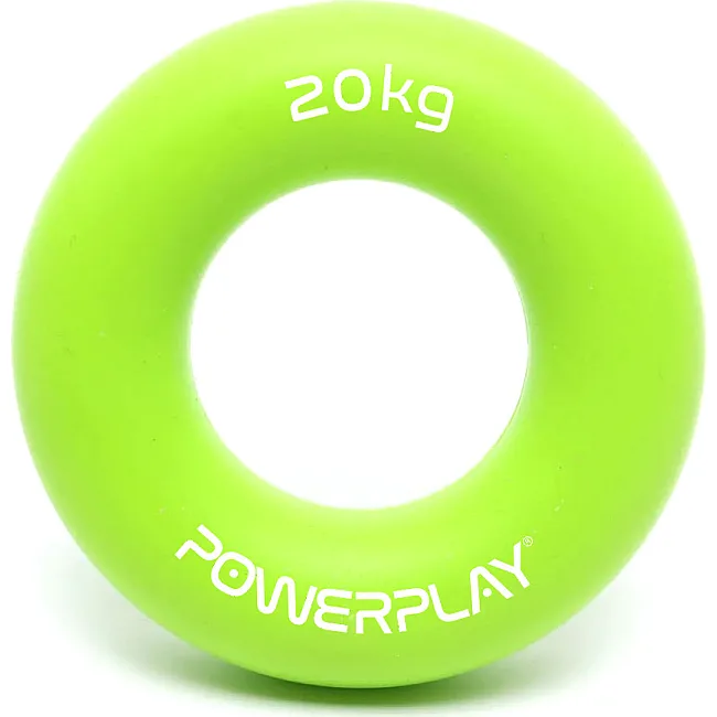 Кистевой эспандер силиконовый POWERPLAY PP-4324 Hand Grip Ring Medium 20 кг. Зеленый