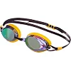 Очки для плавания взрослые радужные линзы MADWAVE
 SPURT RAINBOW M042726 (Желтый-черный)