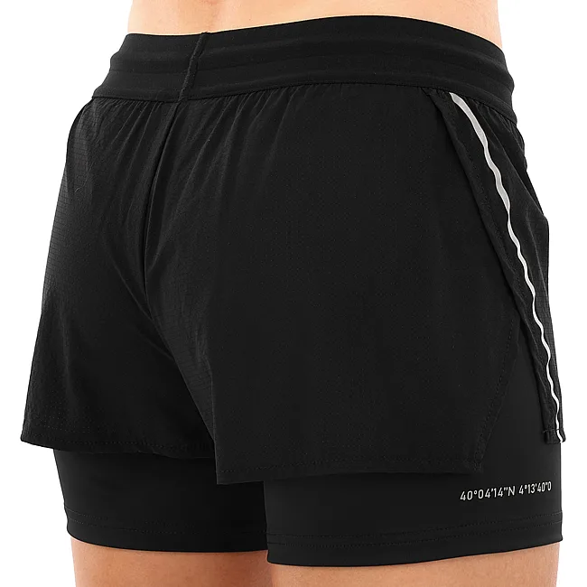 Спортивные шорты
 двойные 2 в 1 женские JOMA

 R-NIGHT 901830-100 (Черный)