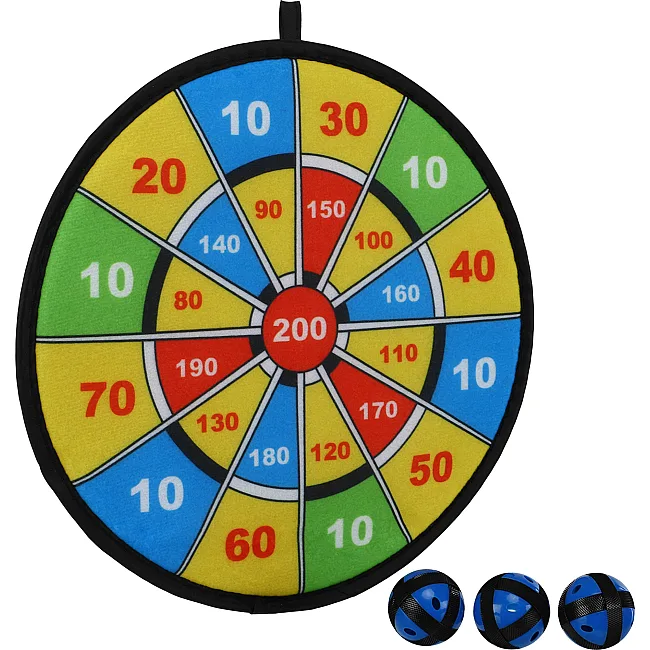 Дартс 6 мячей и мишень VELCRO dartboard BAILI BL-603 30cм