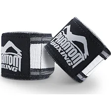 Боксерские бинты PHANTOM MT-Pro Black/White 450см. (4.5м.)