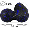 Набор для массажа и йоги PowerPlay PP_4092 EPP (комплект из 3 штук) Blue + резинка 7,5 кг.